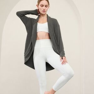Athleta Presence Cocoon Wrap Cardigan Gray M/T
